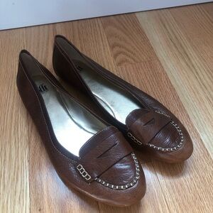 Sofft Dark Brown Leather Flats